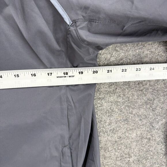 Elevate Windbreaker Jacket Men S Small Gray Full Zip High Neck Long Sleeve - Picture 5 of 8